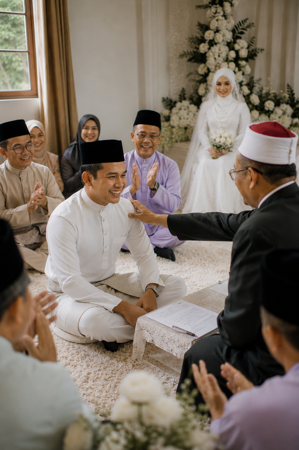 Momen akad nikah perkahwinan Melayu