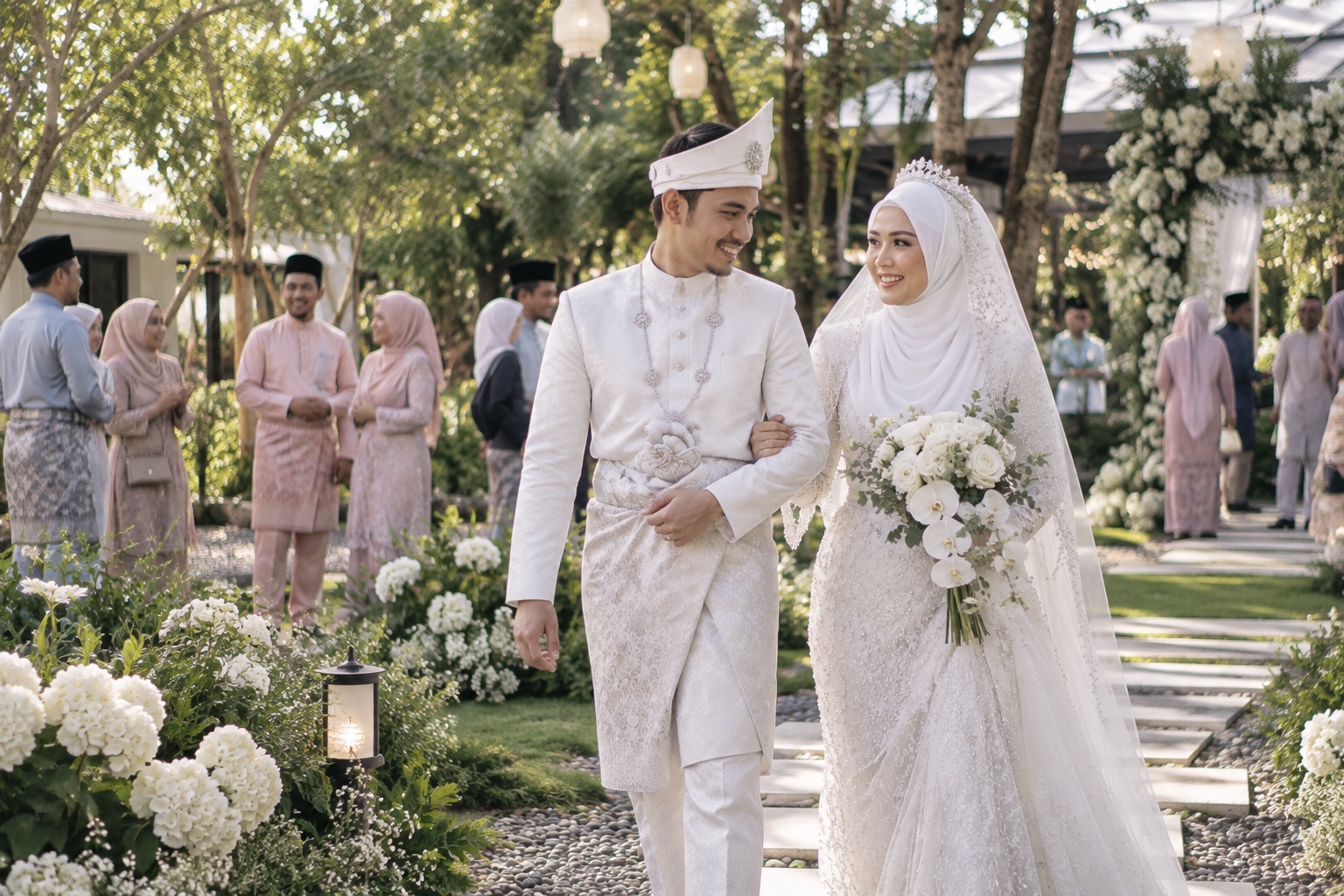 Rakaman sinematik pasangan pengantin