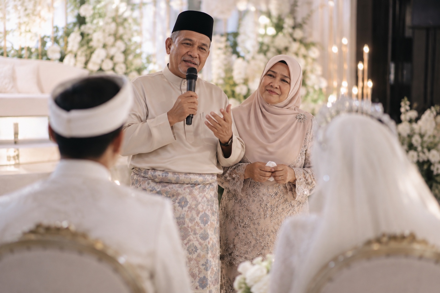 Rakaman ucapan di majlis perkahwinan